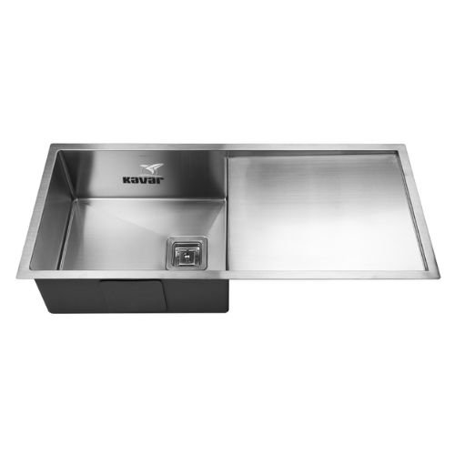 Double Bowl with Drainboard Handmade Sink